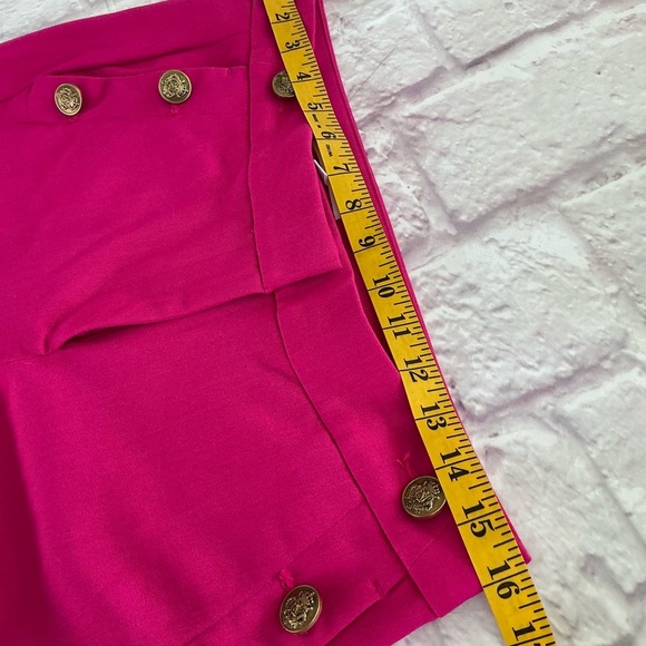 LOFT Pants Hot Pink Sailor Trim Ankle Slim Style 643886 Vibrant Pink Fabric - Picture 11 of 15